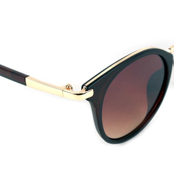 Anyssa Round Classic Sunglasses Brown - Picture 5 of 5